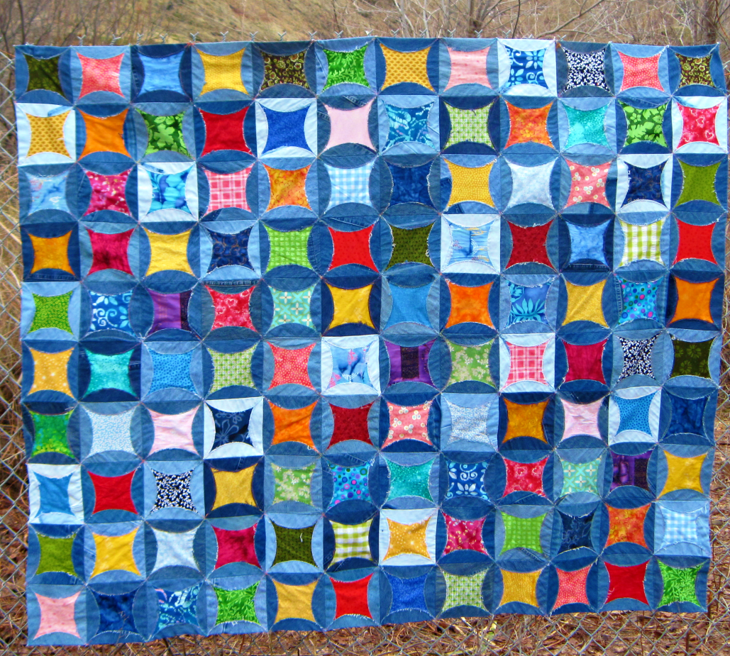 Blue Jean circle quilt - Quiltingboard Forums
