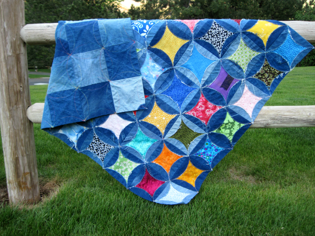 A Passionate Quilter: Wonderful Use of Recycled Denim Jeans!